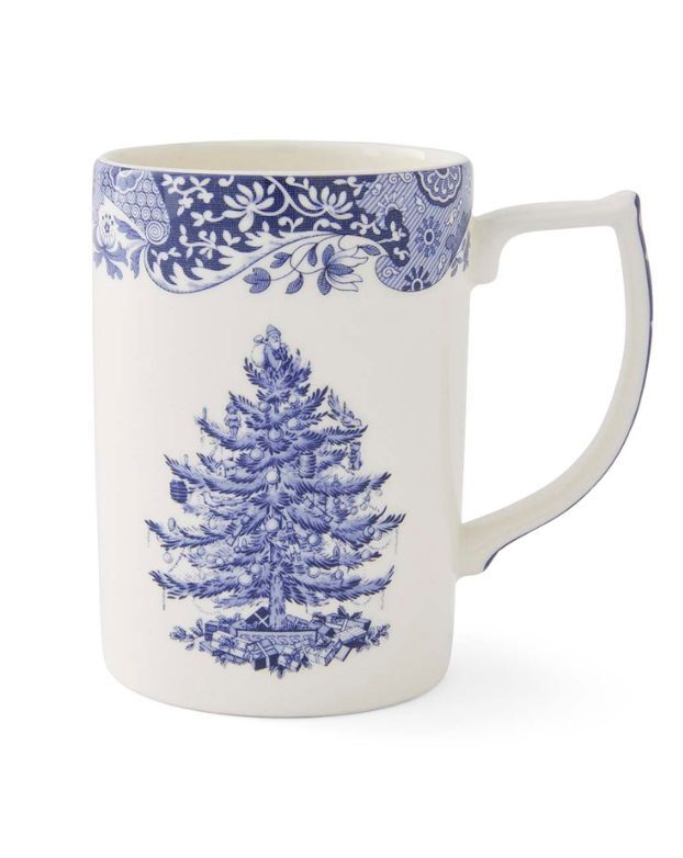 Blue Italian Christmas Tree Mug